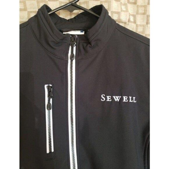 Men's Jacket Full Zip Tech Fleece Sport Jacket Black Large NWOT - Picture 3 of 7